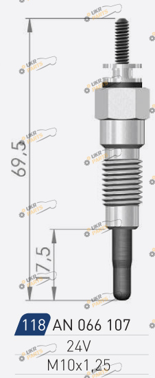 Свеча накаливания A-N PARTS 066 107
